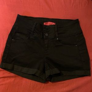 Black shorts size small